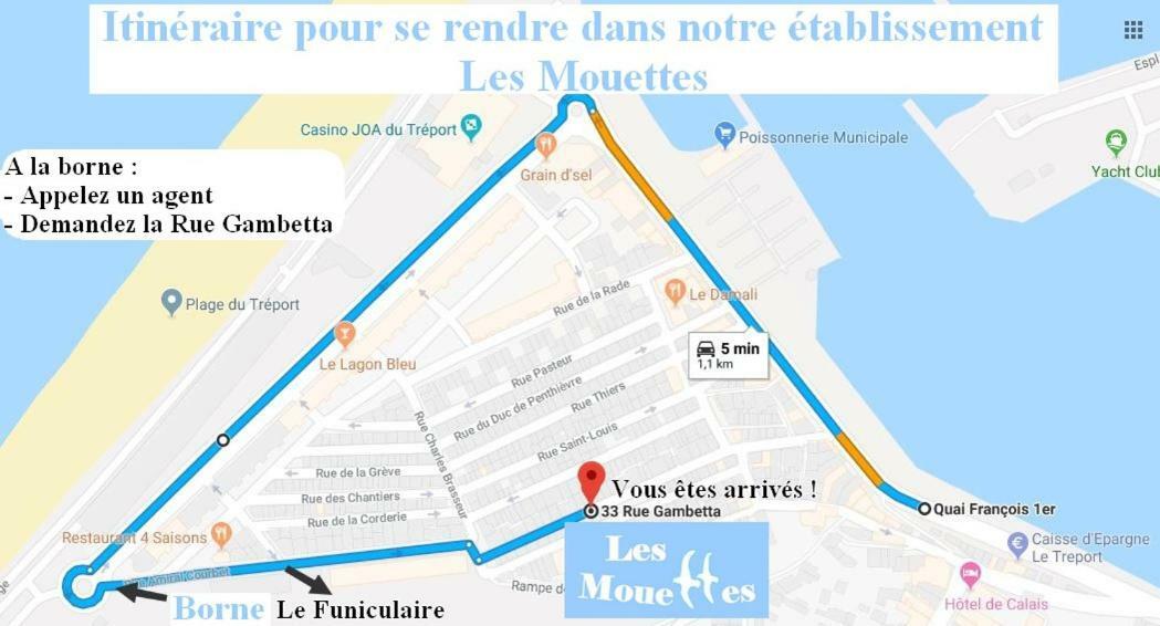 Les Mouettes 3 Apartman Le Tréport Kültér fotó